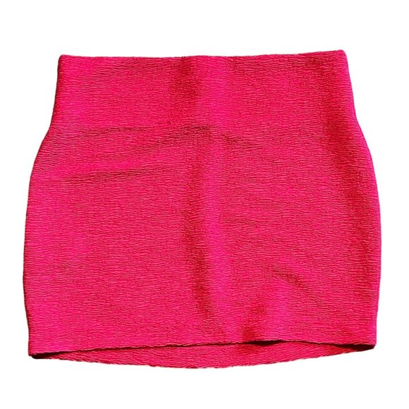 BCBGeneration Woman's Hot Pink Mini Pencil Skirt Size Medium - Picture 1 of 5